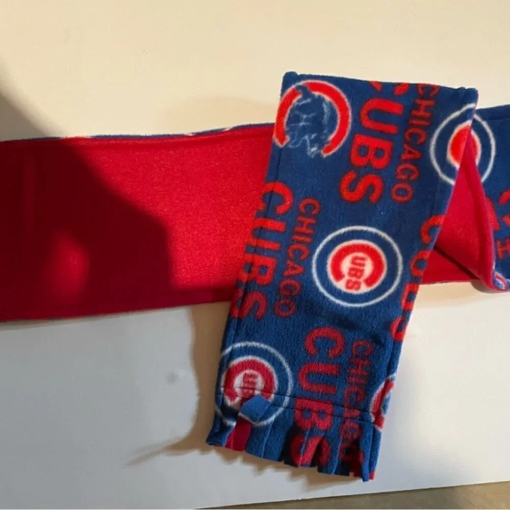 Chicago Cubs Fleece Scarf Traditional Pattern